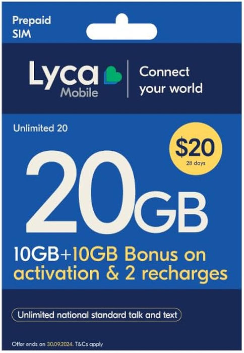 Lycamobile 20 EUR AT