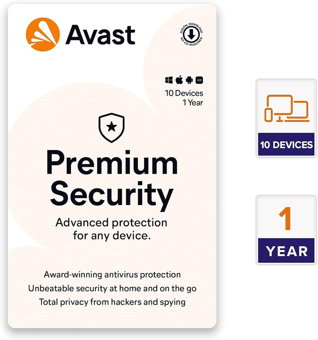 AVAST Premium Security 2020 Key (1 Year / 10 PCs)