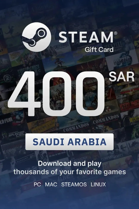 Steam Gift Card 400 SAR Global Activation Code