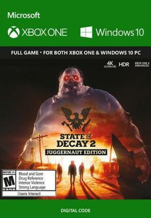 State of Decay 2: Juggernaut Edition XBOX One / Windows 10 CD Key