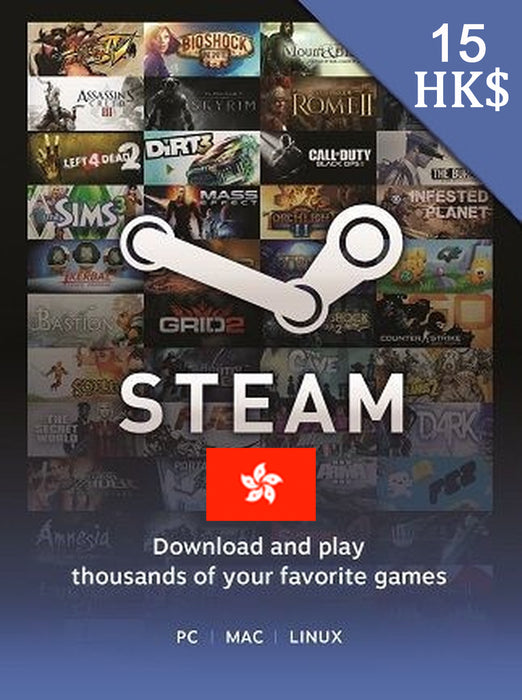 Steam Gift Card 15 HKD