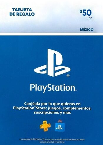 PlayStation Network Card PSN 50 USD MXN