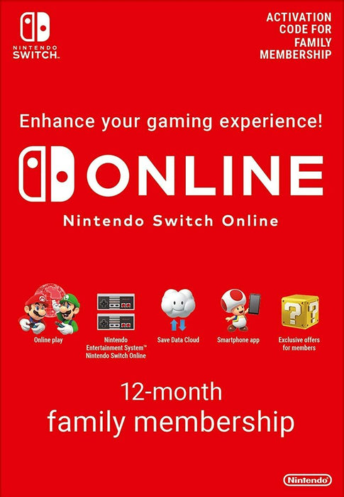 Nintendo Switch Online Family Membership 12 Months