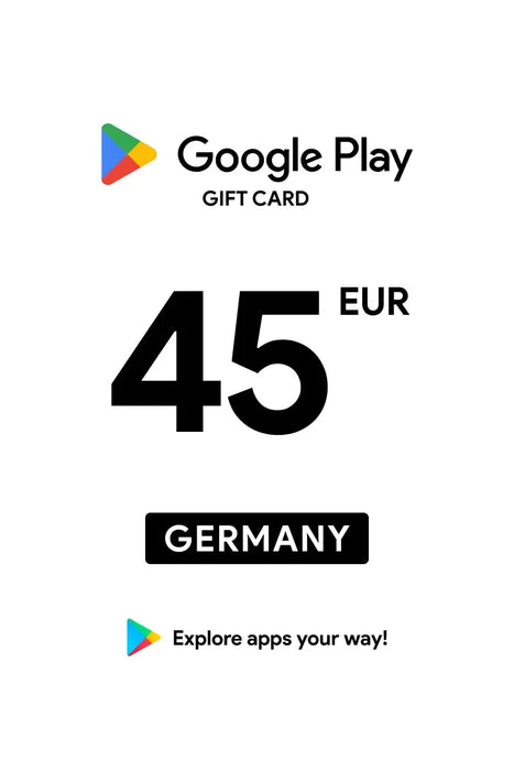 Google Play Gift Card 45 EUR EUROPE