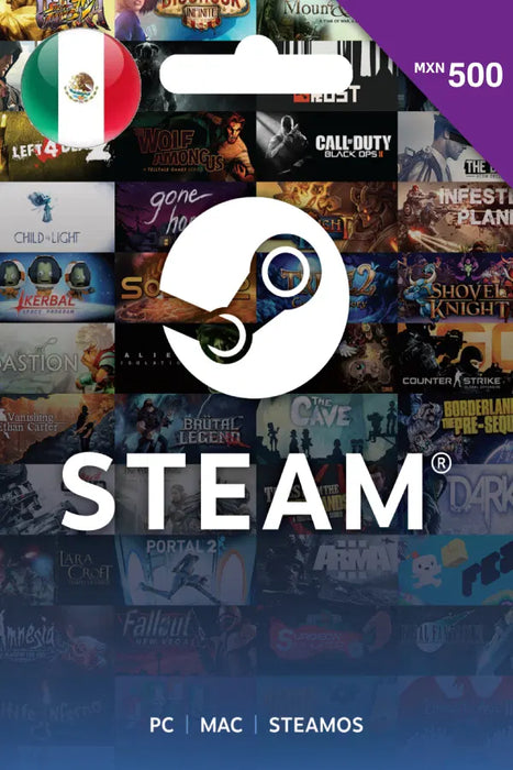 Steam Gift Card 500 MXN MX