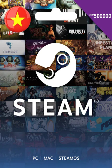 Steam Gift Card 500 000 VND - Steam Key - For VND Currency Only