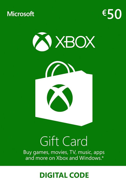 Xbox Live Gift Card 50 EUR (EU)