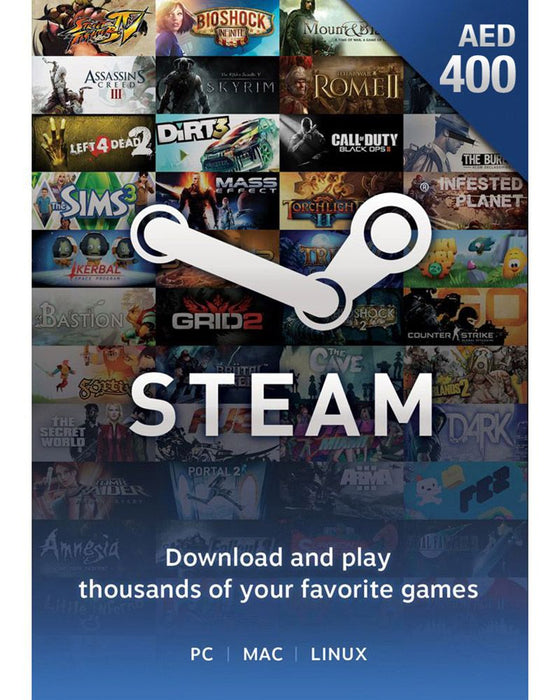 Steam Gift Card 400 AED