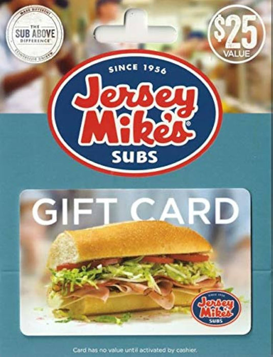 Jersey Mike's 25 USD (Gift Card) (US)