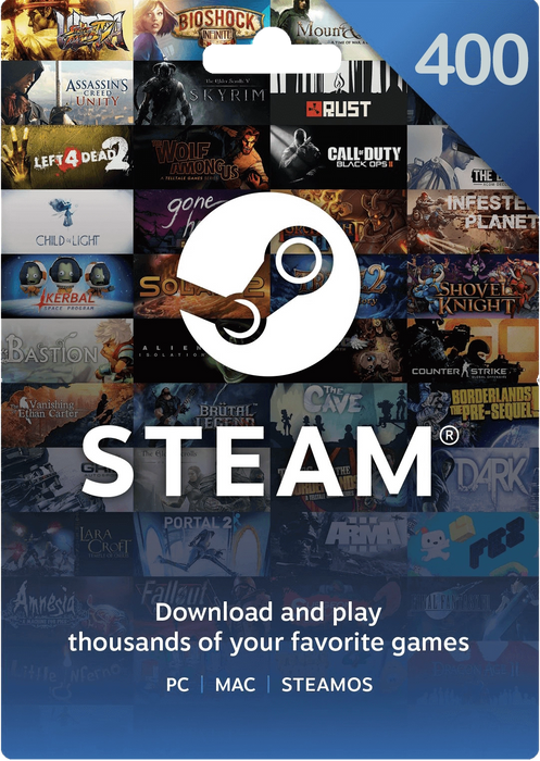 Steam Gift Card 400 SAR