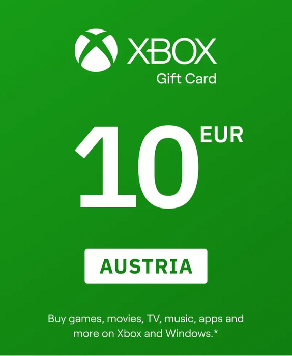 XBOX Live Gift Card 10 EUR Key AUSTRIA